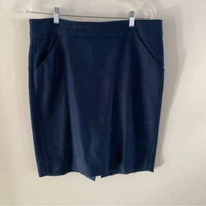 J. Crew Navy Pencil Skirt